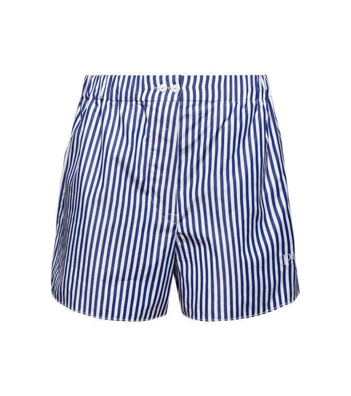 Photo: Patou Striped cotton poplin shorts