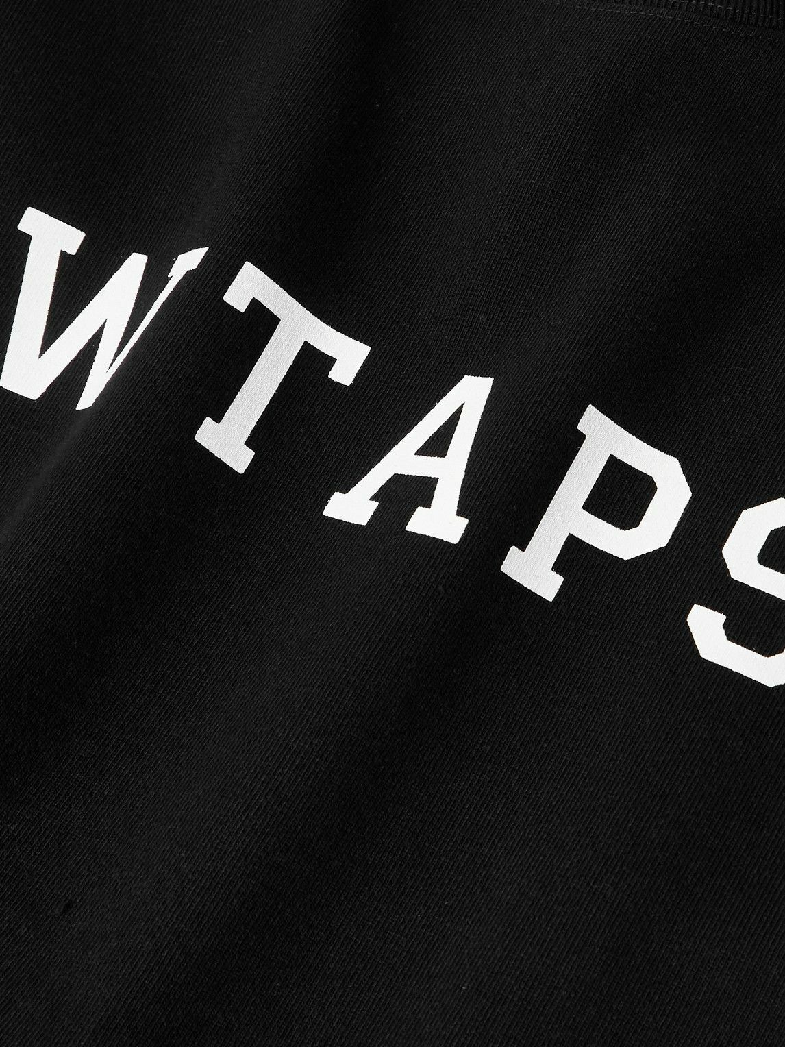 WTAPS - Academy Logo-Print Appliquéd Cotton-Jersey Sweatshirt