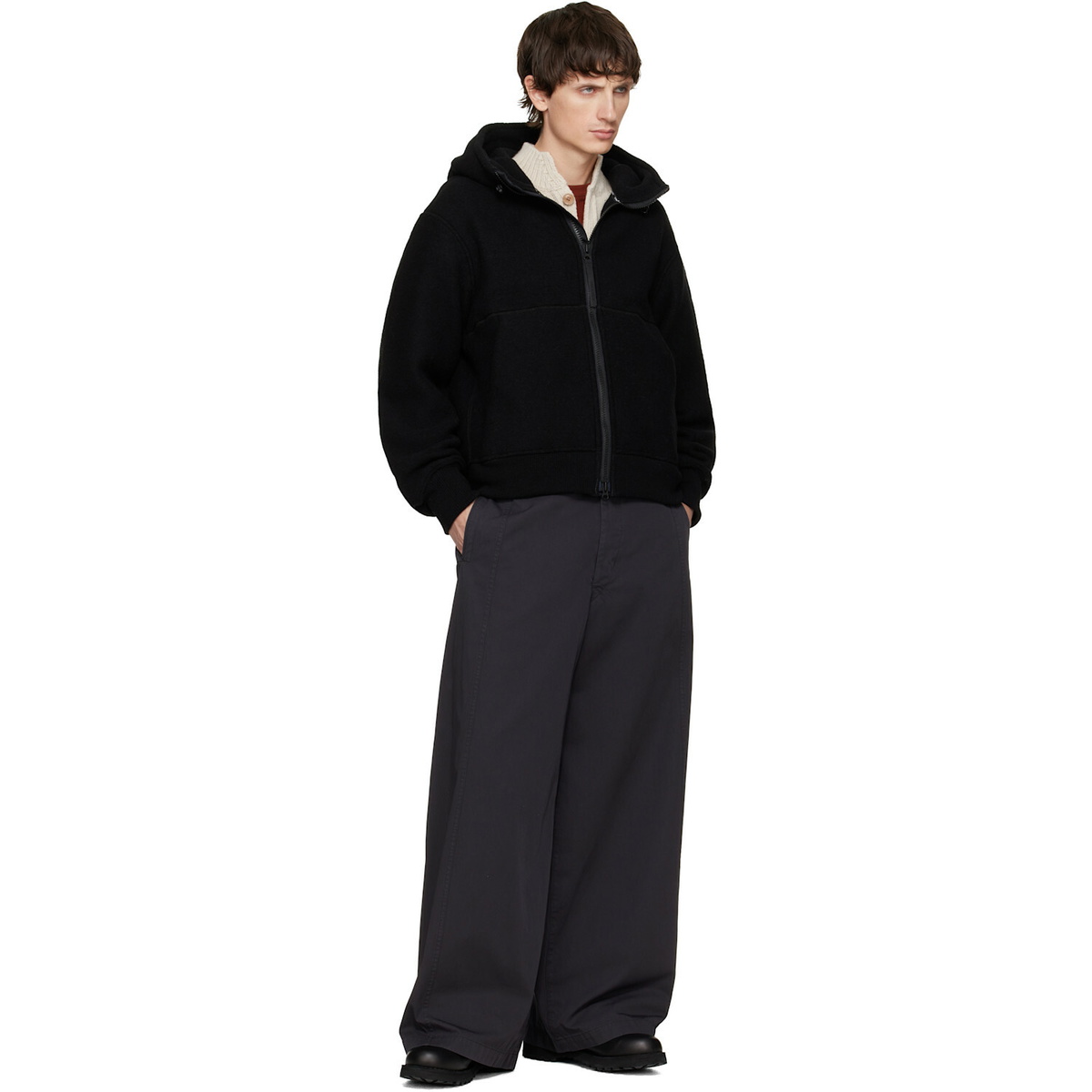 Canada Goose Black 'Black Label' Chilliwack Fleece Bomber Jacket
