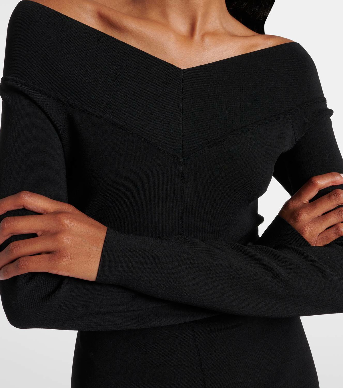 STELLA MCCARTNEY ワンピース Off-shoulder jersey 1052202 Stella McCartney Off-shoulder jersey midi dress Stella McCartney