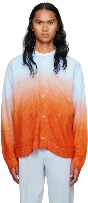 Photo: Bonsai Blue & Orange Fluffy Shirt