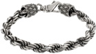 Emanuele Bicocchi Silver Large Rope Chain Bracelet