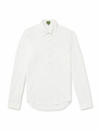 Sid Mashburn - Button-Down Collar Pima Cotton-Piqué Half-Placket Shirt - White