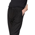 PS by Paul Smith Black Wool Elastic Waist Trousers