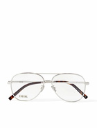 Dior Eyewear - DiorBlackSuit A2U Aviator-Style Tortoiseshell Acetate-Trimmed Silver-Tone Optical Glasses