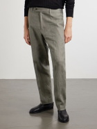 Rag & Bone - Evan Straight-Leg Pleated Linen Trousers - Gray