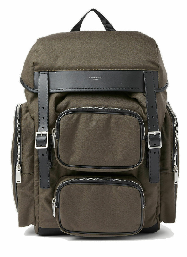 Photo: Saint Laurent - City Multipocket Backpack in Khaki