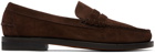 Sebago Brown Classic Dan Rough Out Loafers