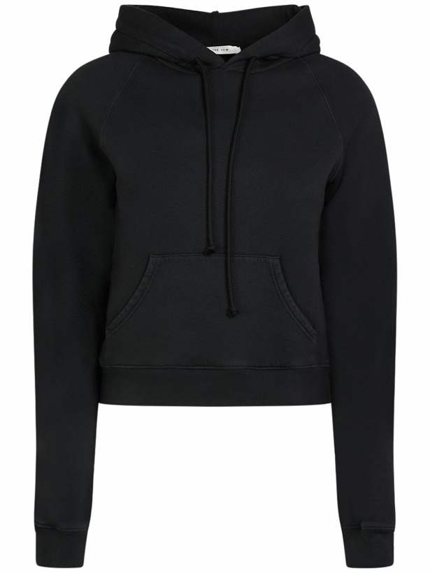 Photo: THE ROW Timmi Cotton Blend Jersey Crop Hoodie