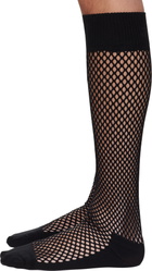 Comme des Garçons Homme Plus Black Nylon Mesh Long Socks