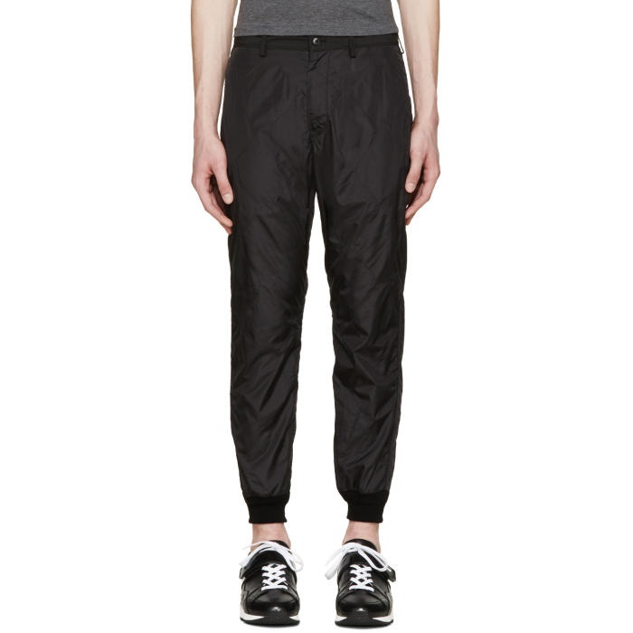 Photo: 08Sircus Black Quilted Nylon Trousers