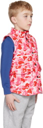 BAPE Kids Pink Camo Shark Down Jacket
