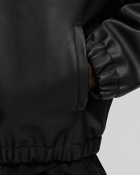 Arte Antwerp Hoodie Leather Jacket Black - Mens - Bomber Jackets
