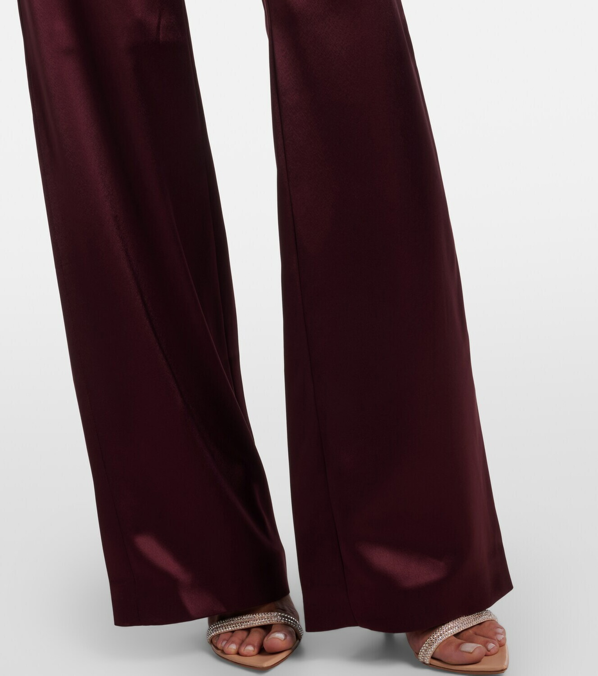 Galvan Sister Moon satin wide-leg pants