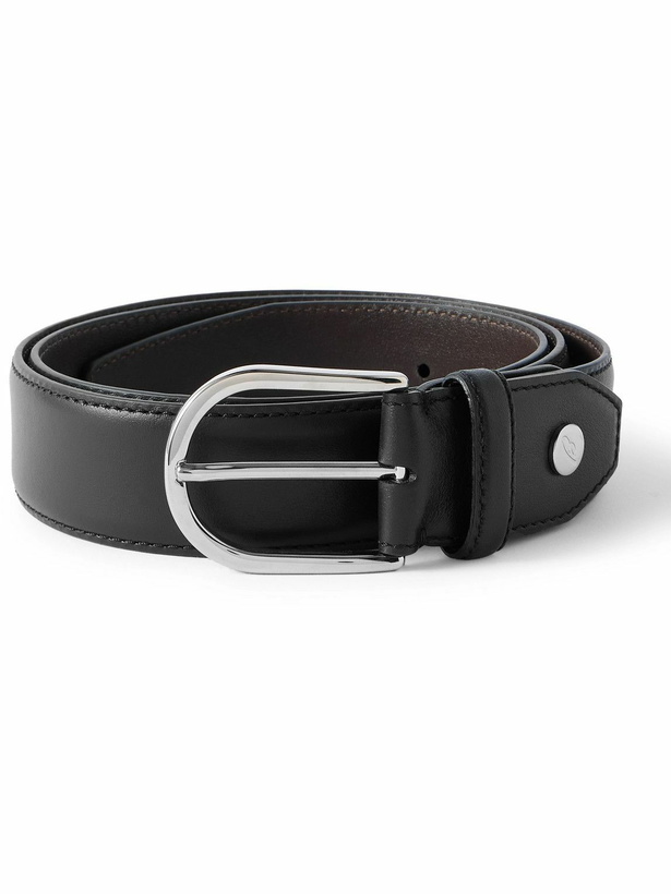 Photo: Brioni - 2.8cm Leather Belt - Black