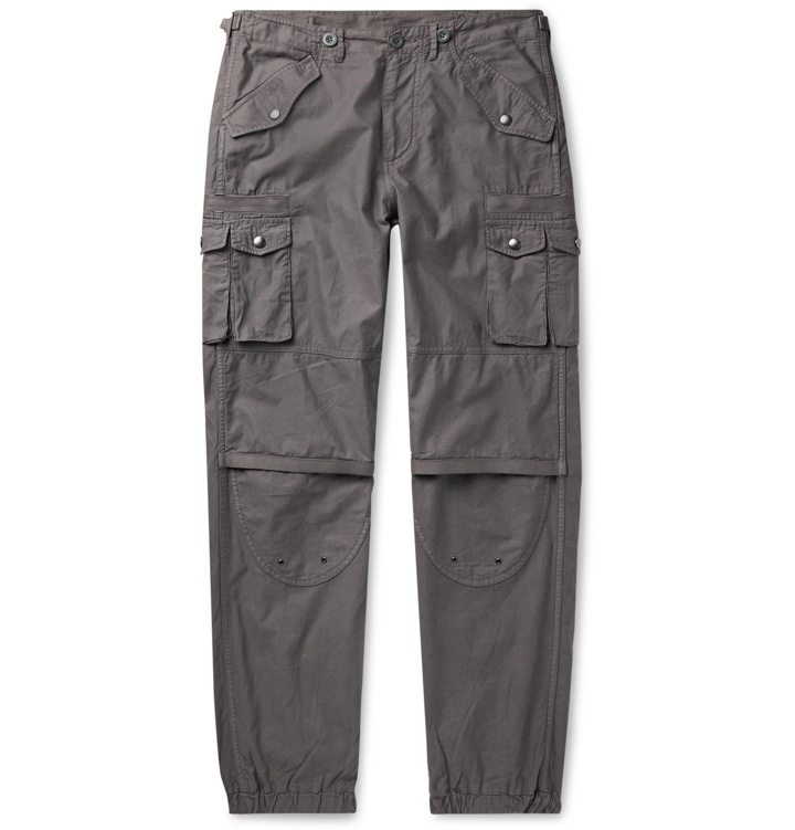 Photo: John Elliott - Tapered Cotton Cargo Trousers - Gray