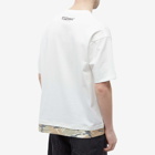 Men's AAPE Peace Camo Silicon Badge T-Shirt in Ivory