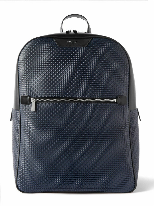 Photo: Serapian - Mesh-Trimmed Leather and Stepan Backpack