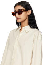 Miu Miu Eyewear Brown Glimpse Sunglasses