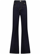 GIAMBATTISTA VALLI - Medium Waist Flared Denim Jeans