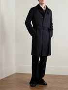 Dunhill - Belted Super 180s Wool Coat - Blue