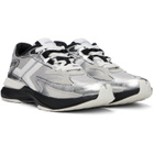 Lanvin Silver JLA Crushed Metal Sneakers