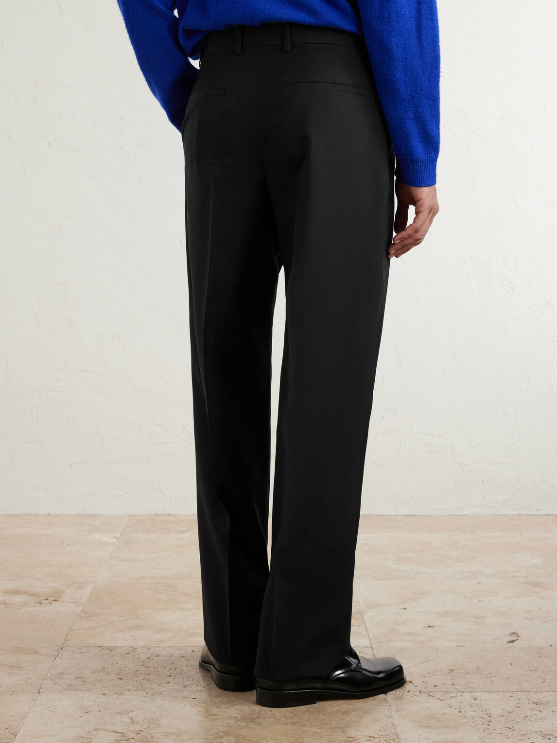 Jil Sander - Straight-Leg Pleated Virgin Wool Trousers - Black