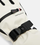 Moncler Leather-trimmed ski gloves