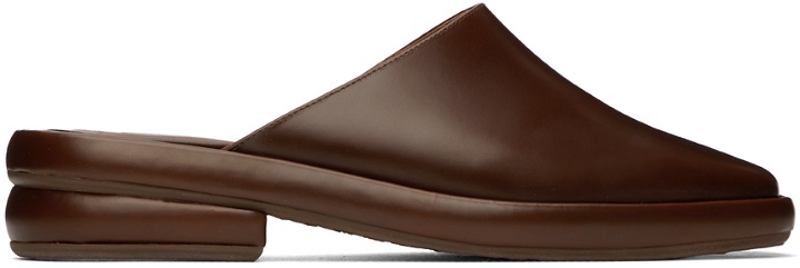 Photo: Eckhaus Latta SSENSE Exclusive Brown Loafers