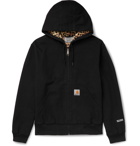 Carhartt WIP - Wacko Maria Logo-Appliquéd Cotton-Canvas Hooded Jacket - Black