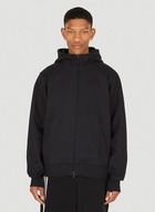 Logo Patch Hooded Sweatshirt in Black