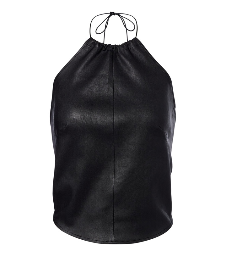 Photo: Stouls Rosie halterneck leather top