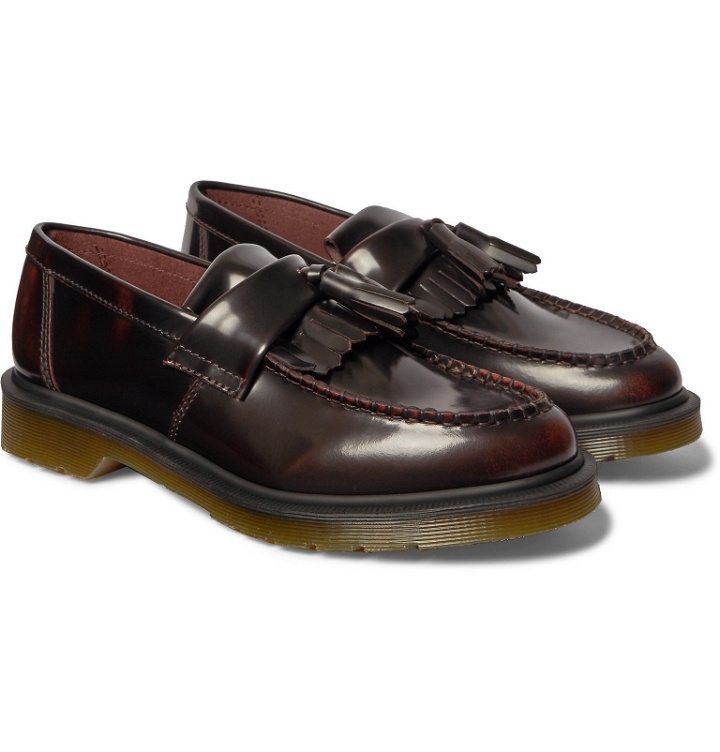 Photo: Dr. Martens - Adrian Polished-Leather Tasselled Loafers - Burgundy