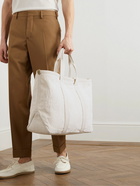 Berluti - Scritto Canvas-Trimmed Logo-Embossed Terry Tote Bag