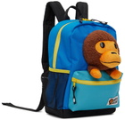 BAPE Kids Blue Baby Milo Plush Backpack