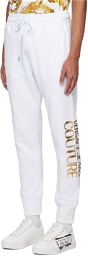 Versace Jeans Couture White Drawstring Sweatpants