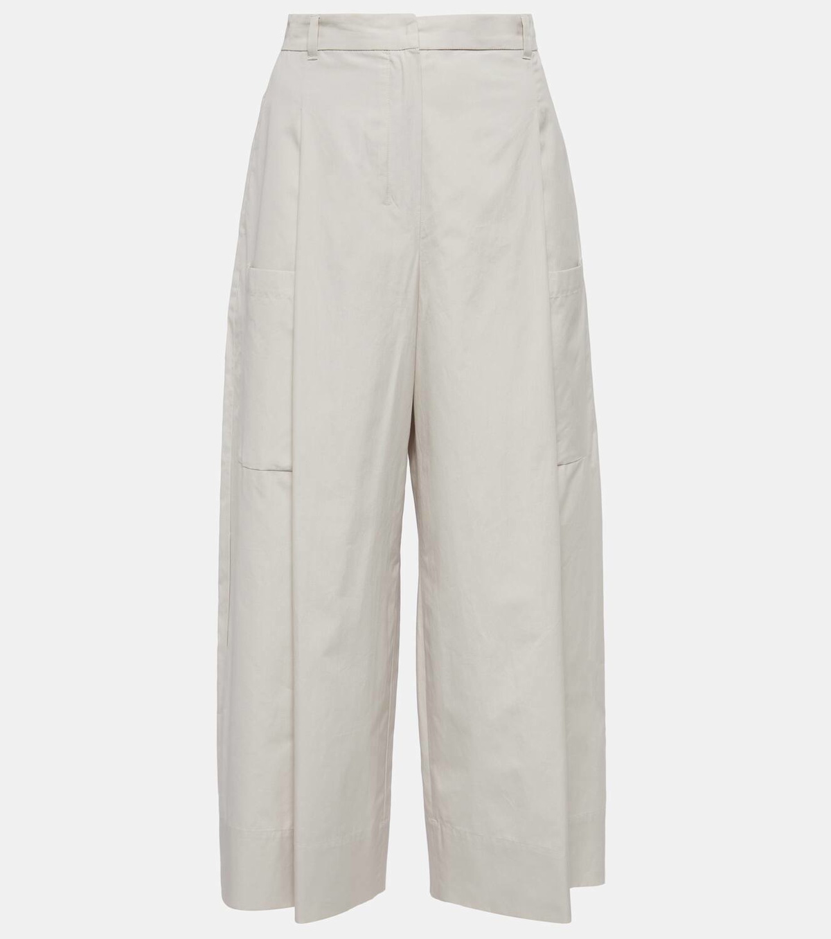 VIP【関税送料無料】希少 Max Mara Sesamo Pants S Max Mara Wide-leg cotton poplin pants S Max Mara