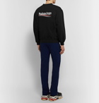 Balenciaga - Printed Fleece-Back Cotton-Blend Jersey Sweatshirt - Men - Black