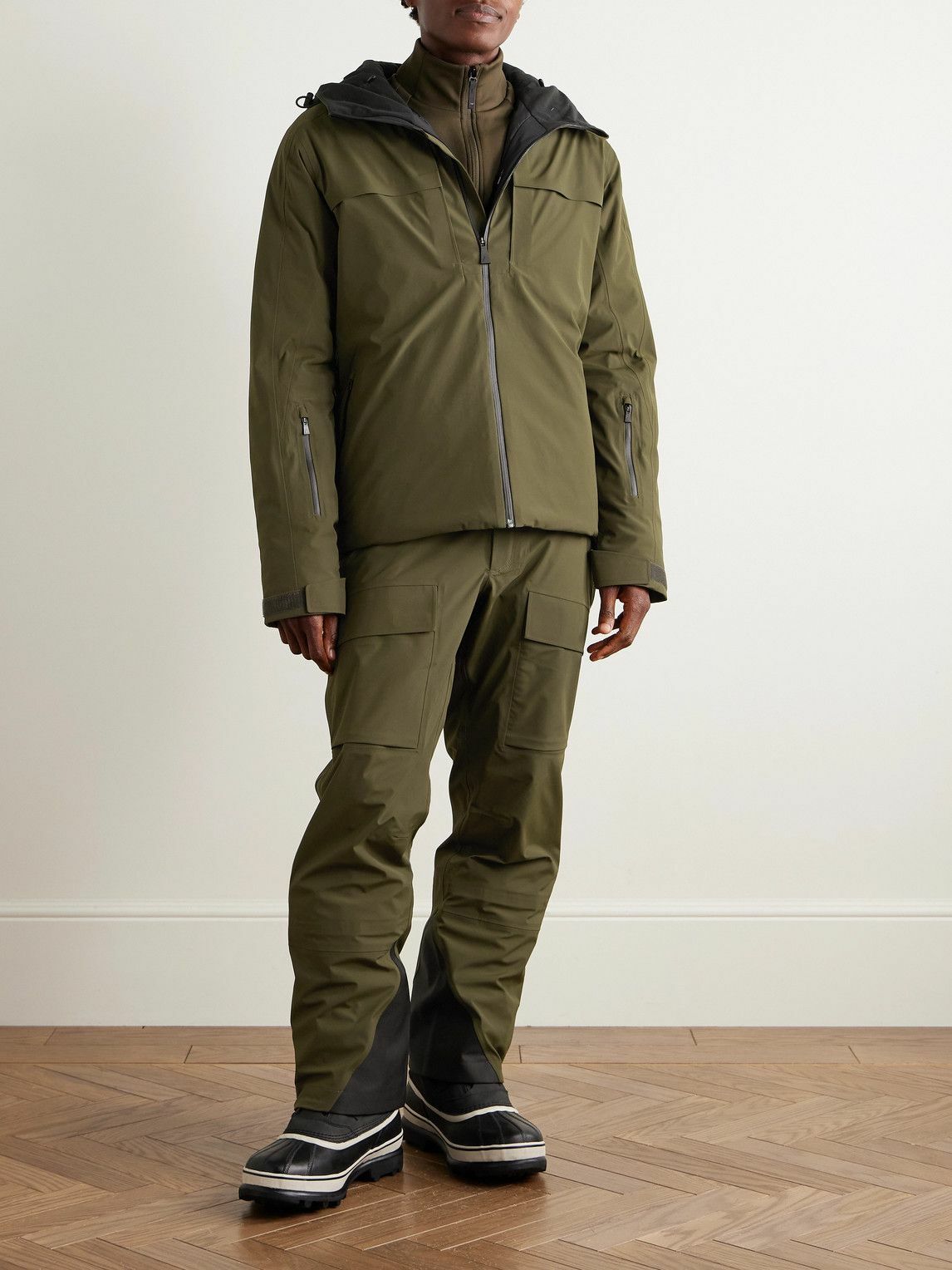 Aztech Mountain - Hayden Padded Hooded Ski Jacket - Green