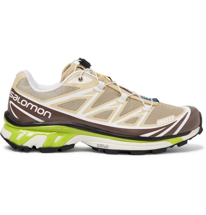 Photo: Salomon - S/LAB XT-6 Softground LT ADV Mesh and Rubber Running Sneakers - Brown