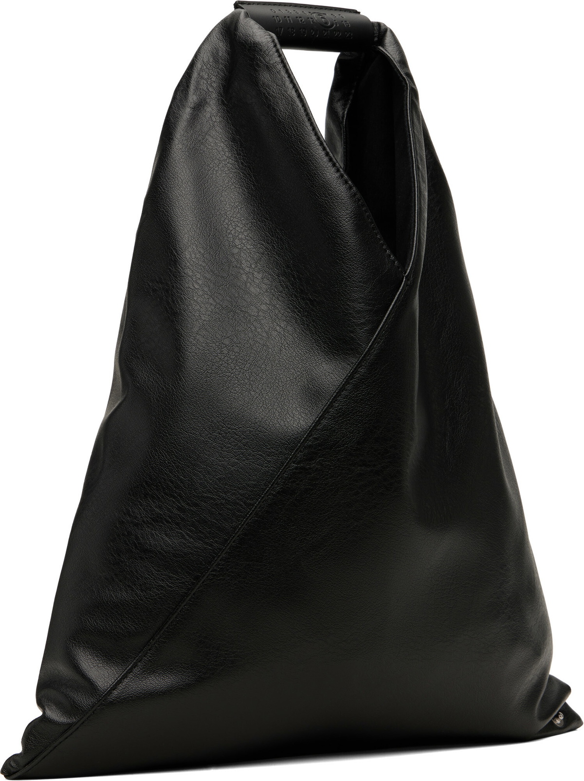 MM6 Maison Margiela Black Classic Small Triangle Tote