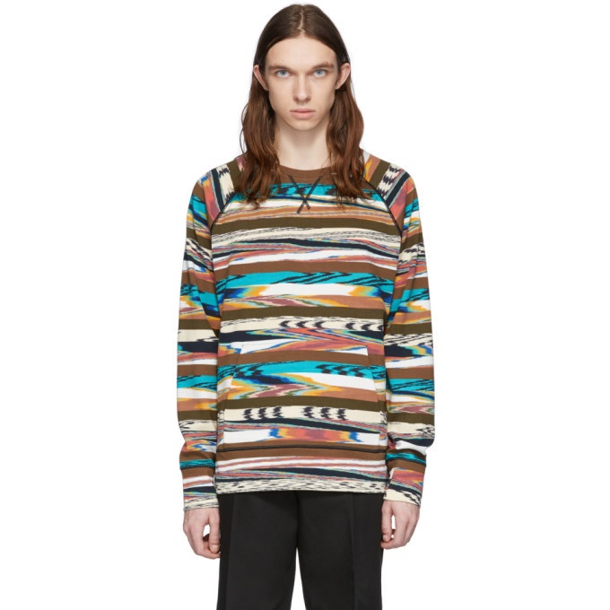 Photo: Missoni Brown and Multicolor Print Sweatshirt