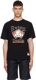 Evisu Black Cotton T-Shirt