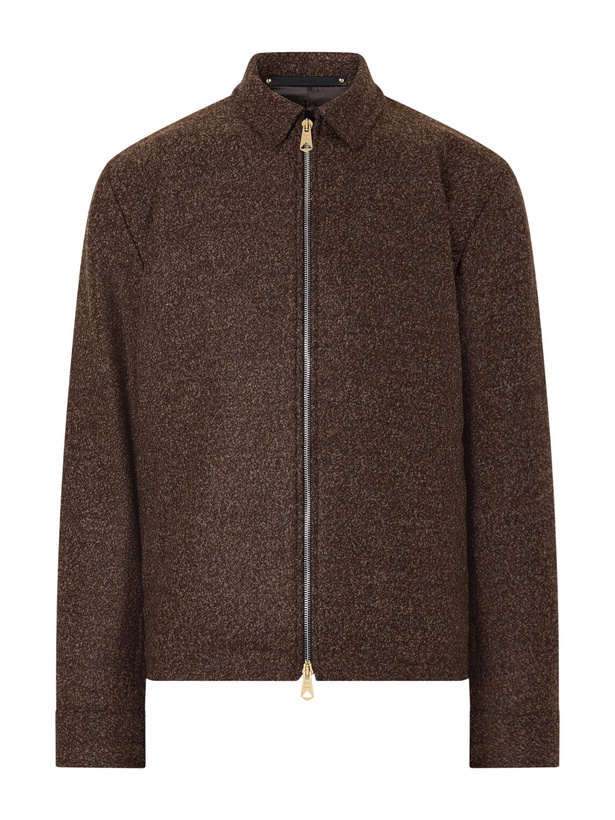 Photo: Paul Smith - Wool-Blend Bouclé Blouson Jacket - Brown