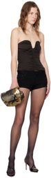 Magda Butrym Brown Ruched Tank Top