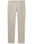 Brioni - Amalfi Straight-Leg Stretch-Cotton Corduroy Trousers - Brown