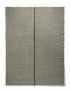 The Elder Statesman - Cigar Fringed Gingham Cashmere Throw