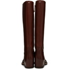Maison Margiela Tan Heel-Less Western Knee Boots
