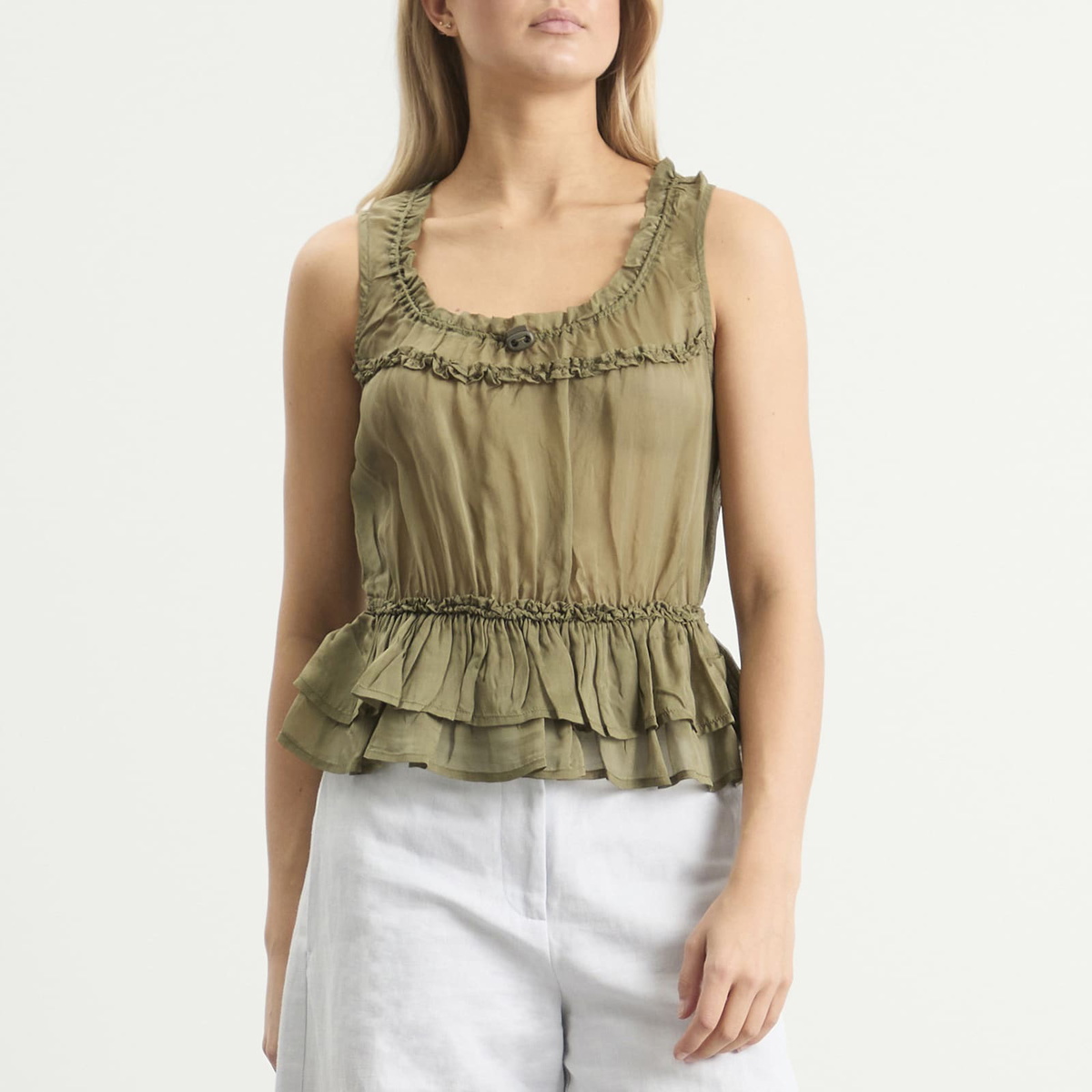 Damson Madder Women's Sasha Cami in Olive