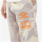 Aries x Umbro Pro 64 Pant in Beige/Lilac